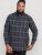 D555 Harwich Flannel Check Shirt Black - Hemden - Overhemden Grote Maten Heren