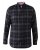 D555 Harwich Flannel Check Shirt Black - Hemden - Overhemden Grote Maten Heren