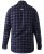 D555 Dovercourt Flannel Check Shirt Blue and Black - Hemden - Overhemden Grote Maten Heren