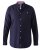 D555 Colchester LS shirt Navy - Hemden - Overhemden Grote Maten Heren