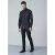 D555 Jahine Long Sleeve Printed Shirt Black - Hemden - Overhemden Grote Maten Heren