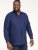 D555 Richard Long Sleeve Oxford Shirt Navy - Hemden - Overhemden Grote Maten Heren