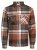 Jack & Jones Darren Flannel Overshirt bruin - Hemden - Overhemden Grote Maten Heren