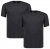Adamo 129420 T-shirt 2-pack Donkergrijs melange - T-shirts - Grote Maten T-shirts Heren