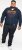 D555 WORCESTER Full Zip Hoody With Brooklyn Chest Print - Sweaters & hoodies - Sweaters & Hoodies Grote Maten Heren