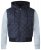 D555 Willie Hooded Quilted Jacket with Fleece sleeves - Jassen - Grote Maten Herenjassen