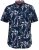 D555 FINLEY Hawaiian AO Print Shirt Navy - Hemden - Overhemden Grote Maten Heren