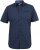 D555 BRODY S/S Micro AO Print Shirt Navy - Hemden - Overhemden Grote Maten Heren