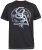 D555 CORTEX California Snake Printed Crew Neck T-Shirt Washed Black - T-shirts - Grote Maten T-shirts Heren