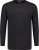 Adamo Sven Regular fit Serafino Long sleeve T-shirt Black - T-shirts - Grote Maten T-shirts Heren