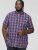 D555 ROYSTON S/S Shirt Navy - Hemden - Overhemden Grote Maten Heren