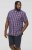 D555 ROYSTON S/S Shirt Navy - Hemden - Overhemden Grote Maten Heren