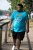 D555 AARON Surfers Paradise Printed Crew Neck T-Shirt Turquoise - T-shirts - Grote Maten T-shirts Heren