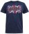 D555 DENNIS Official AC/DC Printed Crew Neck T-Shirt Navy Reno - T-shirts - Grote Maten T-shirts Heren