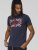 D555 DENNIS Official AC/DC Printed Crew Neck T-Shirt Navy Reno - T-shirts - Grote Maten T-shirts Heren