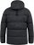 D555 DOMENIC Quilted Puffer Jacket With Half Micro Fleece Lining And Hood Black - Jassen - Grote Maten Herenjassen
