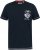 D555 GRAHAM YOSEMITE Chest And Back Printed Crew Neck T-Shirt Navy - T-shirts - Grote Maten T-shirts Heren