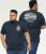 D555 GRAHAM YOSEMITE Chest And Back Printed Crew Neck T-Shirt Navy - T-shirts - Grote Maten T-shirts Heren