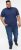 D555 ORSTON Reno Fabric Crew Neck T-Shirt With Chest Embroidery Blue Reno - T-shirts - Grote Maten T-shirts Heren