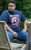 D555 ROGERS Official Captain America Printed T-Shirt Dark Navy - T-shirts - Grote Maten T-shirts Heren