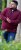 D555 HIRALDO Quarter Neck Pique Fleece Sweatshirt With Chest Embroidery Red - Sweaters & hoodies - Sweaters & Hoodies Grote Maten Heren