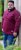 D555 HIRALDO Quarter Neck Pique Fleece Sweatshirt With Chest Embroidery Red - Sweaters & hoodies - Sweaters & Hoodies Grote Maten Heren
