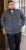 D555 ABERDARE Knitted Zip Through Sweater With Bonded Check Lining Charcoal Marl - Sweaters & hoodies - Sweaters & Hoodies Grote Maten Heren
