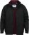 D555 Rudy Showerproof Fleece Lined Jacket With Packaway Hood - Black - Jassen - Grote Maten Herenjassen