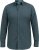 D555 MORGAN Micro AOP Long Sleeve Shirt With Concealed Button Down Collar Navy - Hemden - Overhemden Grote Maten Heren
