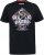 D555 MALCOM Snake And Roses Printed Crew Neck T-Shirt Black - T-shirts - Grote Maten T-shirts Heren