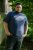 D555 Cropwell T-shirt met visprint donkerblauw - T-shirts - Grote Maten T-shirts Heren