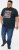D555 JAGGER Legends Motor Bike Printed Crew Neck T-Shirt Navy - T-shirts - Grote Maten T-shirts Heren