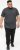 D555 ORSTON Reno Fabric Crew Neck T-Shirt With Chest Embroidery Black Reno - T-shirts - Grote Maten T-shirts Heren