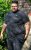 D555 ORSTON Reno Fabric Crew Neck T-Shirt With Chest Embroidery Black Reno - T-shirts - Grote Maten T-shirts Heren