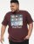 D555 DIVISION Official Pink Floyd Printed T-Shirt Burgundy - T-shirts - Grote Maten T-shirts Heren