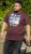 D555 DIVISION Official Pink Floyd Printed T-Shirt Burgundy - T-shirts - Grote Maten T-shirts Heren
