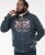 D555 HAMILTON Full Zip Hoody With Authentic 1996 Chest Print Denim - Sweaters & hoodies - Sweaters & Hoodies Grote Maten Heren