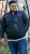 D555 ABERDARE Knitted Zip Through Sweater With Bonded Check Lining Navy Marl - Sweaters & hoodies - Sweaters & Hoodies Grote Maten Heren