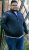 D555 ABERDARE Knitted Zip Through Sweater With Bonded Check Lining Navy Marl - Sweaters & hoodies - Sweaters & Hoodies Grote Maten Heren
