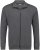 Adamo Athen Sweat Jacket with Full Zipper Charcoal - Sweaters & Hoodies - Sweaters & Hoodies Grote Maten Heren