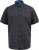 D555 Matlock Short Sleeve AOP Shirt With Hidden Button Down Black - Hemden - Overhemden Grote Maten Heren
