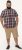 D555 Shields Button Down Collar Short Sleeve Shirt With Pocket Red Check - Hemden - Overhemden Grote Maten Heren