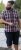 D555 Shields Button Down Collar Short Sleeve Shirt With Pocket Red Check - Hemden - Overhemden Grote Maten Heren