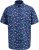 D555 Hartlepool Short Sleeve Vintage Car AOP Stretch Shirt Blue - Hemden - Overhemden Grote Maten Heren
