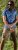 D555 Hartlepool Short Sleeve Vintage Car AOP Stretch Shirt Blue - Hemden - Overhemden Grote Maten Heren