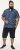 D555 Hartlepool Short Sleeve Vintage Car AOP Stretch Shirt Blue - Hemden - Overhemden Grote Maten Heren