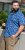 D555 Hartlepool Short Sleeve Vintage Car AOP Stretch Shirt Blue - Hemden - Overhemden Grote Maten Heren