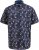 D555 Farnborough Short Sleeve Guitar AOP Shirt With Hidden Button Down Black - Hemden - Overhemden Grote Maten Heren