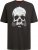 D555 Hucknall Skull Monochrome Printed Crew Neck T-shirt Washed Black - T-shirts - Grote Maten T-shirts Heren