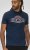 D555 Cheltenham Record With Reflection Printed T-shirt French Navy - T-shirts - Grote Maten T-shirts Heren